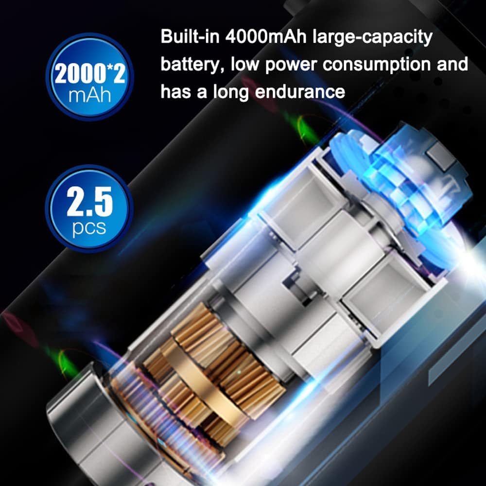 Compressor de ar portátil com inflador de pneu com bateria recarregável - Não fique mais no prego!!