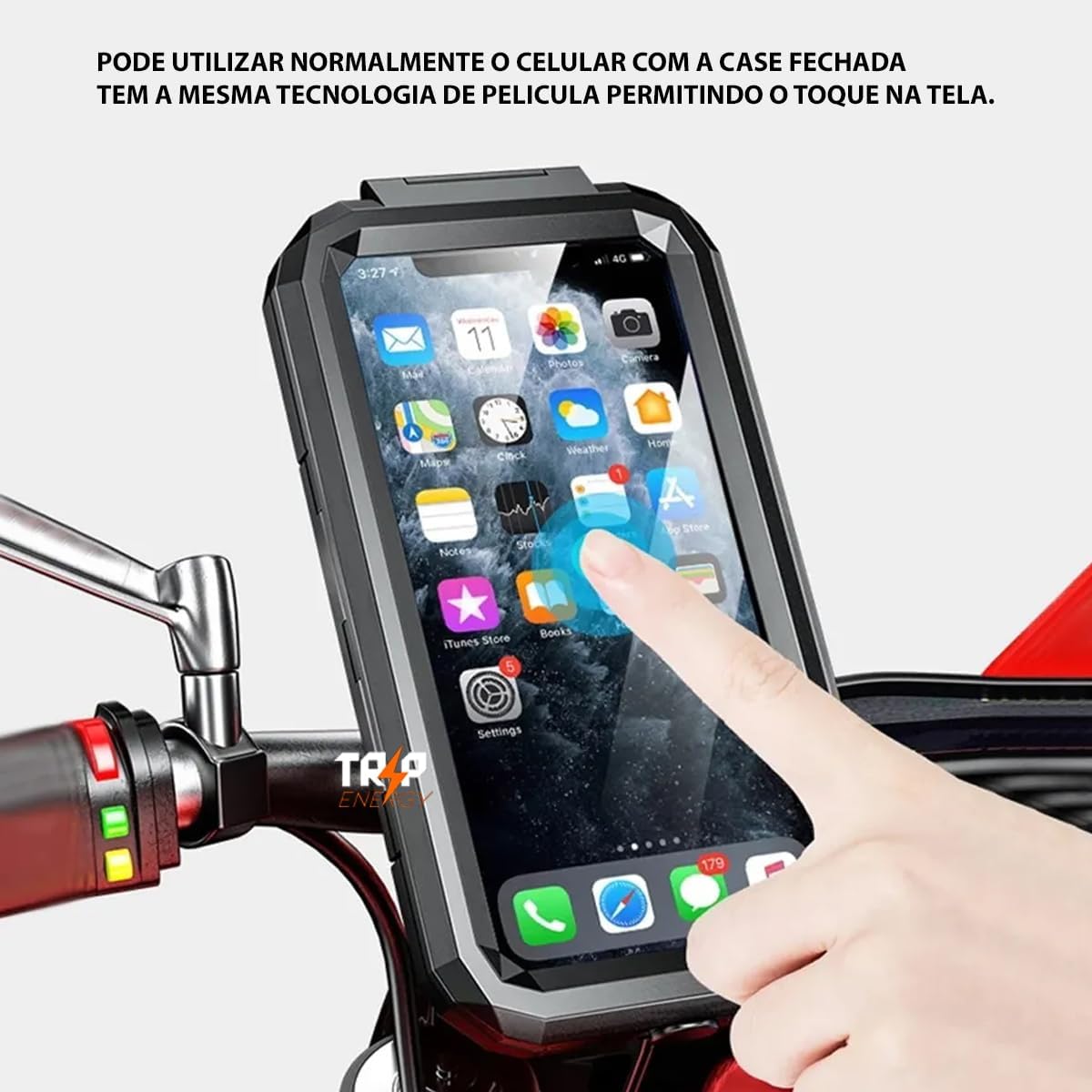 Suporte Celular Impermeável Carregamento Turbo