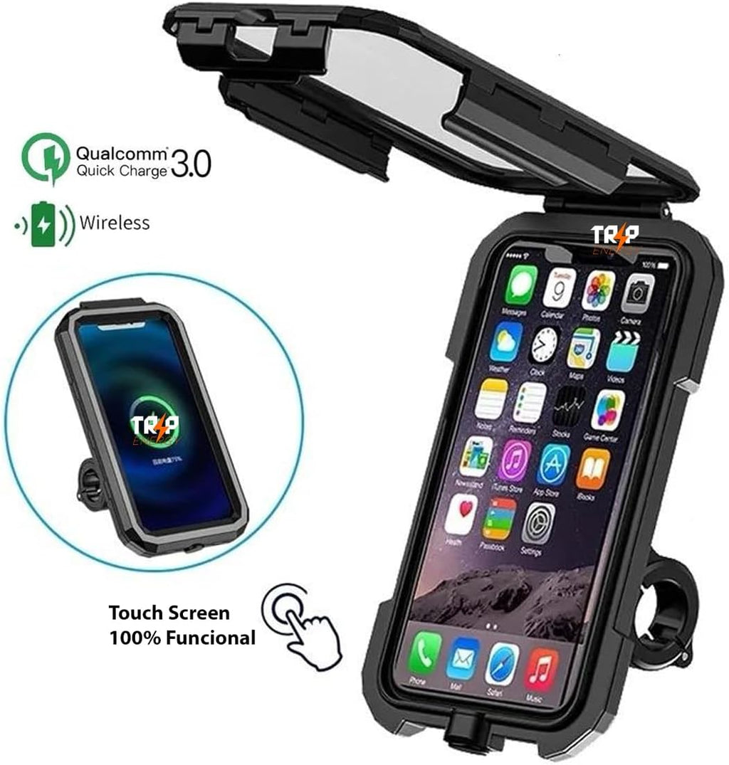 Suporte Celular Impermeável Carregamento Turbo