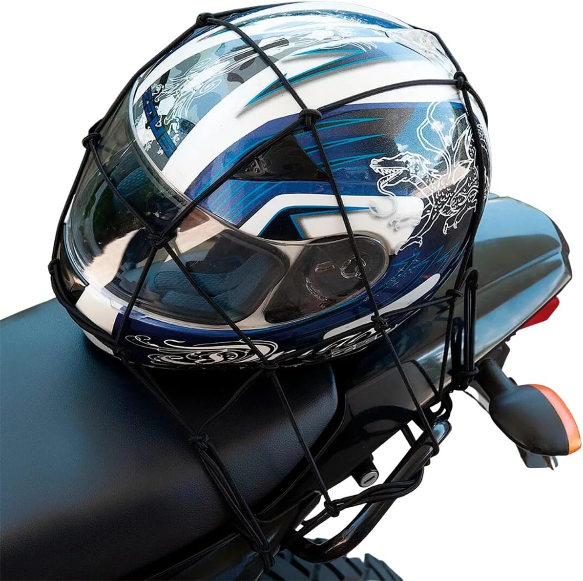 Rede Elástica Aranha P/Moto 30 X 30 cm Cores Diversas